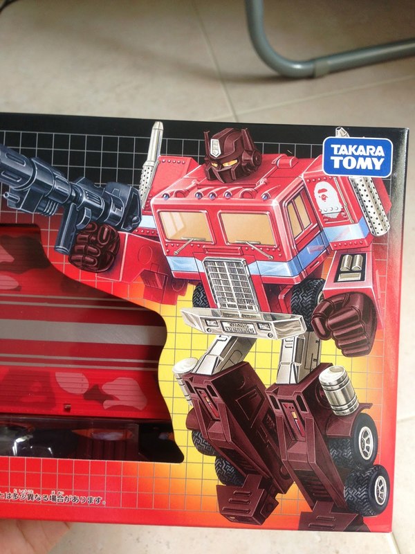 BAPE Red Cammo Convoy Exclusive Optimus Prime Figure Out The Box Image  (2 of 41)